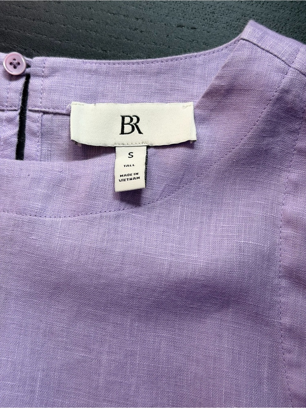Banana Republic Lavender Linen Blend Top